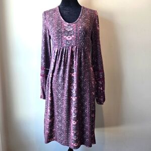 Olive & Oak Women's Berry Boho Floral Dress XS